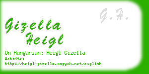 gizella heigl business card